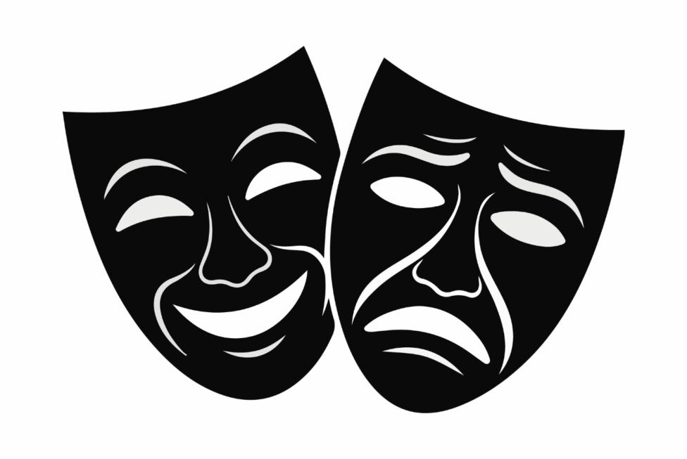 maski symbolizujące dualizm emocji